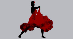 DBDT Dancer in red dress for Black on Black